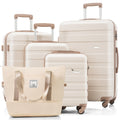 5 Piece Luggage Set With Expandable Travel Bag Includes 16