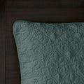 3 Piece Reversible Bedspread Set Balsam Green Queen Green Polyester