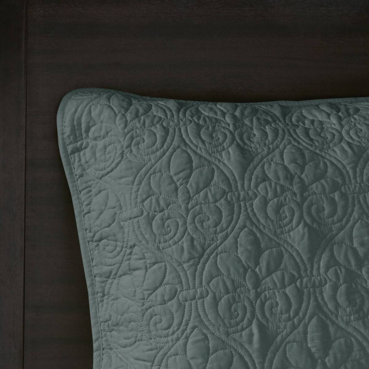 3 Piece Reversible Bedspread Set Balsam Green Queen Green Polyester