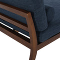 Chaise Lounge Navy Blue Fabric