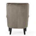 Club Chair Grey Velvet