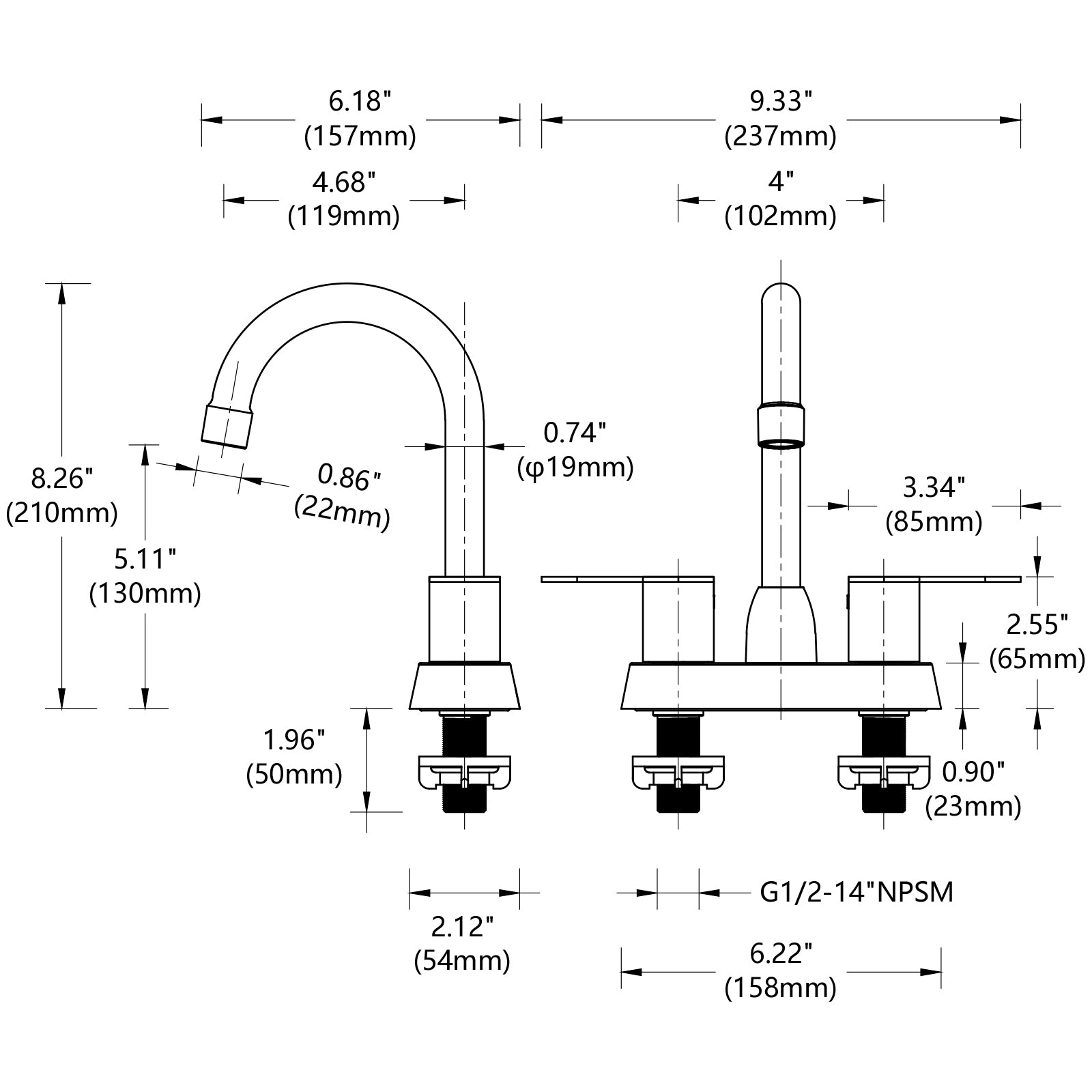 2 Handles Bathroom Sink Faucet, Brushed Nickel Centerset Rv Bathroom Faucets For 3 Hole Brushed Nickel Metal