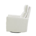 Soho Swivel Glider In Cream Boucle Cream Fabric