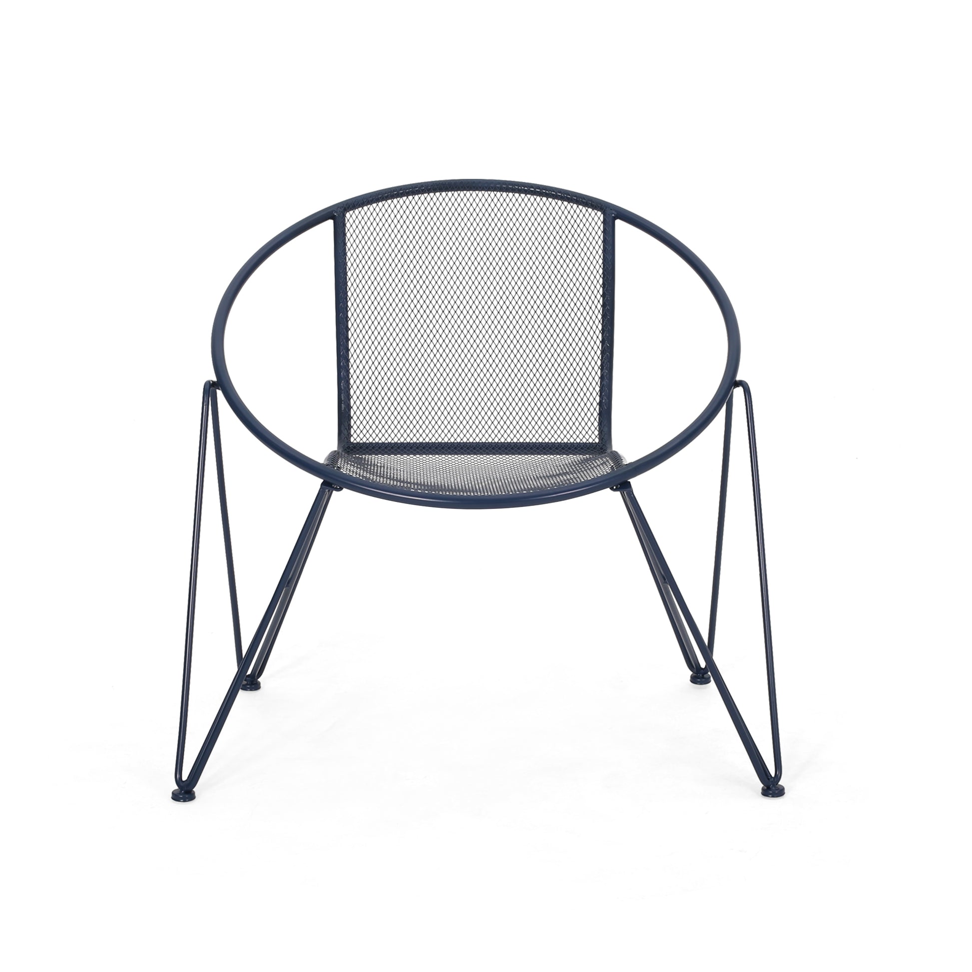 Georgia Chair Navy Blue Iron