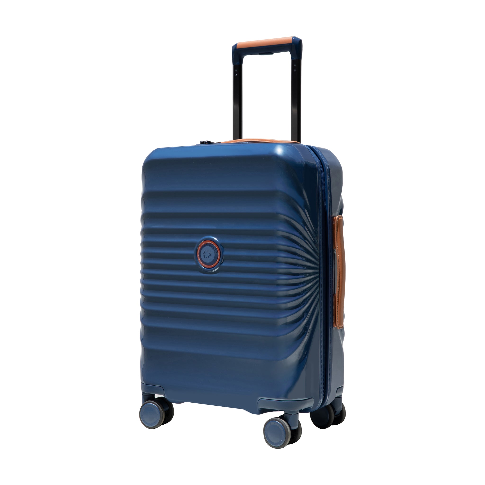 20" Carry On Luggage Lightweight Suitcase Tsa Lock Usb Port Luggage Wheel Lock Artificial Leather Top Handle Spinner Wheels Blue Blue Abs Pc