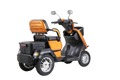 Heavy Duty 4 Wheel Mobility Scooters For Seniors & Adults 500Lbs Capacity Orange Abs Pc