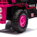 12V Kids Ride On Dump Truck W Parents Control,2Wd,Rear Wheel Suspension,Electric Dump Bed And Extra Shovel,Multimedia Function With Bluetooh And Music,Volume&Speed Adjustment,Led Light For Kids 3 5. Pink Polypropylene