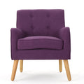 Arm Chair Purple Fabric
