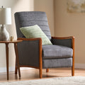 Recliner Chair Grey Fabric