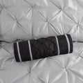 7 Piece Tufted Comforter Set Grey King King Grey Polyester