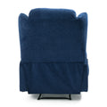 Massage Recliner Navy Blue Fabric