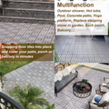30 Pcs Interlocking Deck Tiles Checker Pattern, 12