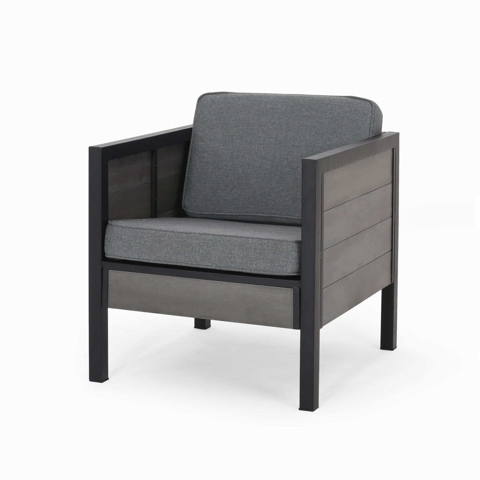 Jax Club Chair Black Iron