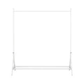 Garment Rack Freestanding Hanger Multi Functional Single Pole Bedroom Clothing Rack Bedroom, White White Bedroom Metal