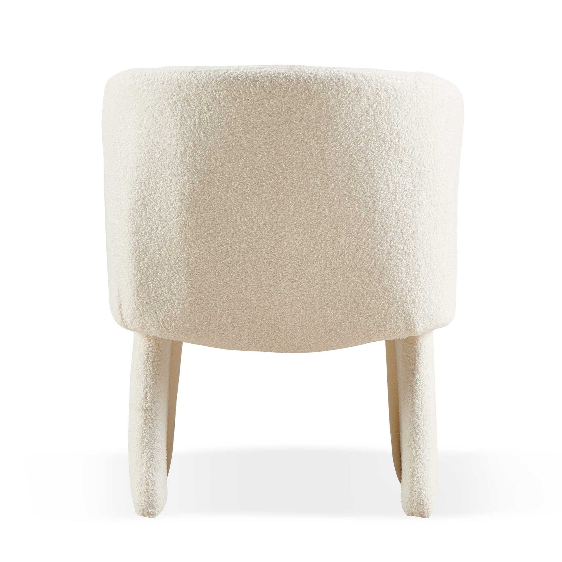 Modern Accent Chair White Single Sofa Chair,Upholstered Side Chair Teddy Comfy Chair For Dining Room Bedroom Living Room Reception Off White 1Pc Off White Primary Living Space Modern Teddy