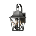 Black Outdoor Wall Lantern 2 Light,Large Outside Modern Wall Sconce Light Fixture,Industrial Porch Light Wall Mount With Glass,Waterproof Farmhouse Exterior Lamp Lighting 1 Pack Black Aluminium