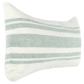 14 X 26 Accent Lumbar Throw Pillow, Stripe Design, Eucalyptus, White, Green White Green Wood