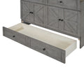 Full Size Murphy Bed With Large Drawers & Usb Ports,Brushed Gray Full Gray Plywood