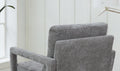 Mid Century Armchairaccent Chair With Chenille Armrest & Soft Cushion For Living Room, Bedroom, Home Office, Study, Grey Gray Light Brown Primary Living Space American Design,Modern Birch Foam Wood Fabric