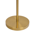 Brilliance Modern Gold Brush Floor Lamp, Opal Glass Shades And Round Metal Base Clear,Gold Brass,Glass