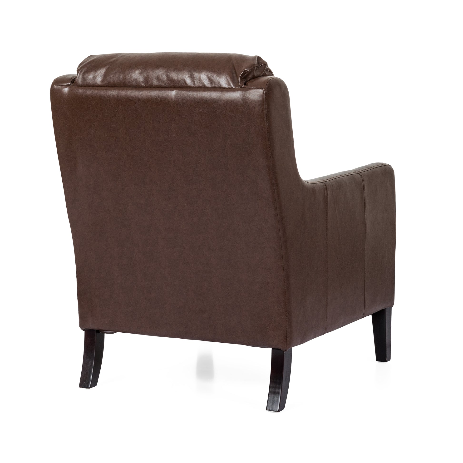 Club Chair Dark Brown Pu