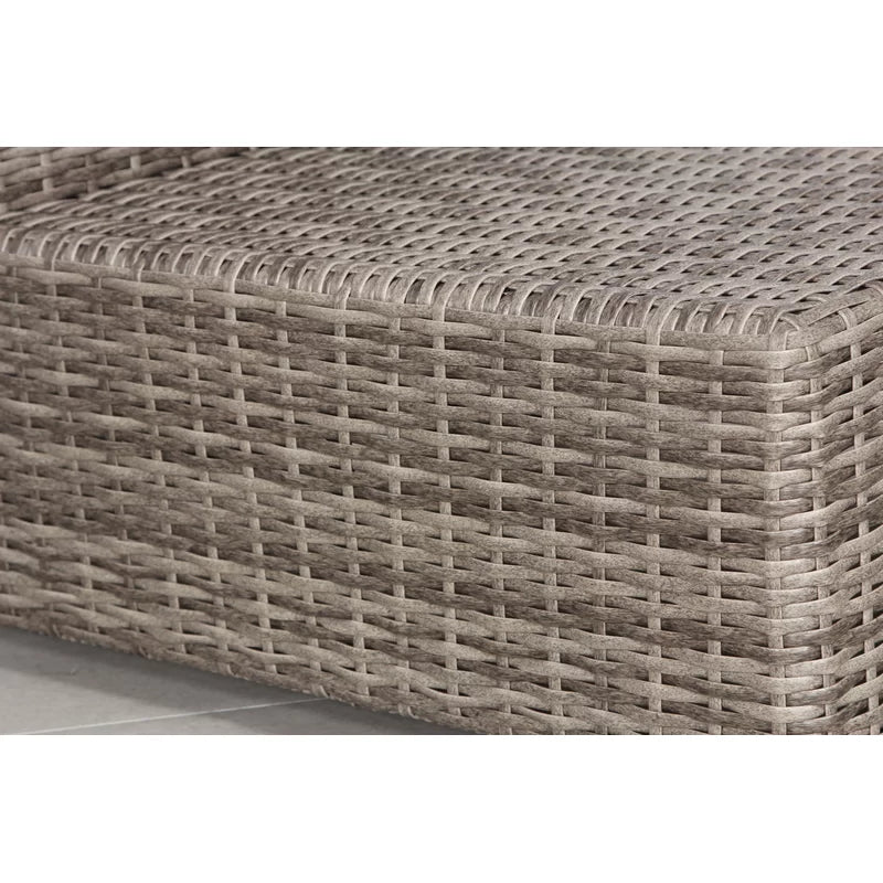 Elegant Fully Assembled 66'' Wide Outdoor Wicker Loveseat With Plush Cushions Perfect For Cozy Gatherings Grey,Grey Mix Wicker