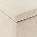 Glouster Storage Ottoman V2 Light Beige Fabric