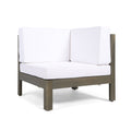 Oana 3 Piece Sofa Set, White White Acacia Wood