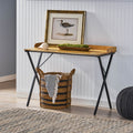 Console Table Natural Metal & Wood