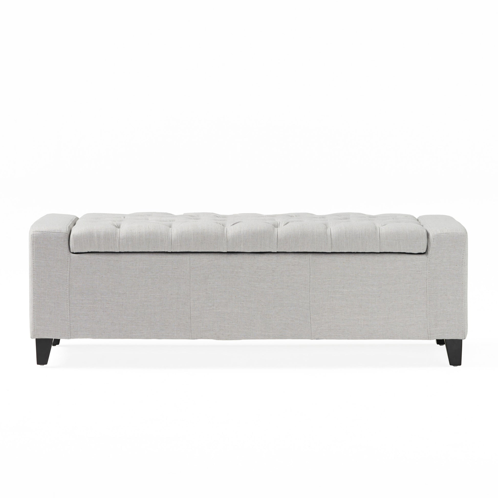 Guernsey Ottoman Light Grey Fabric