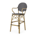 Barstool Black Wicker