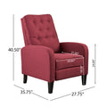 Recliner Red Fabric