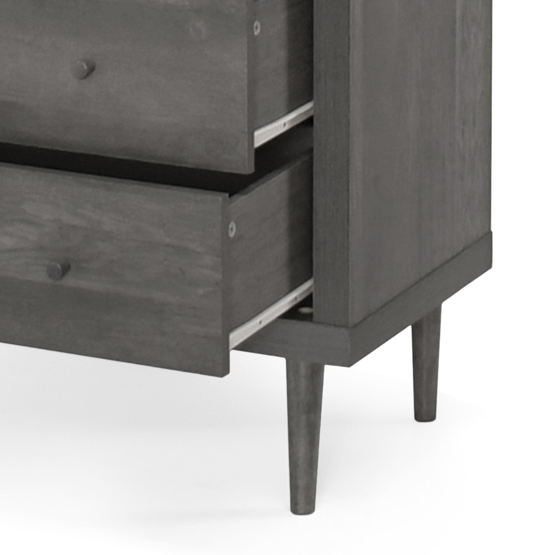 Nordic 4 Drawer Chest Grey Mdf