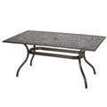 Phoenix Rectangle Table Bronze Aluminium