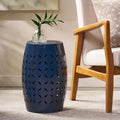 Lilac 12 Side Table Dark Blue Iron