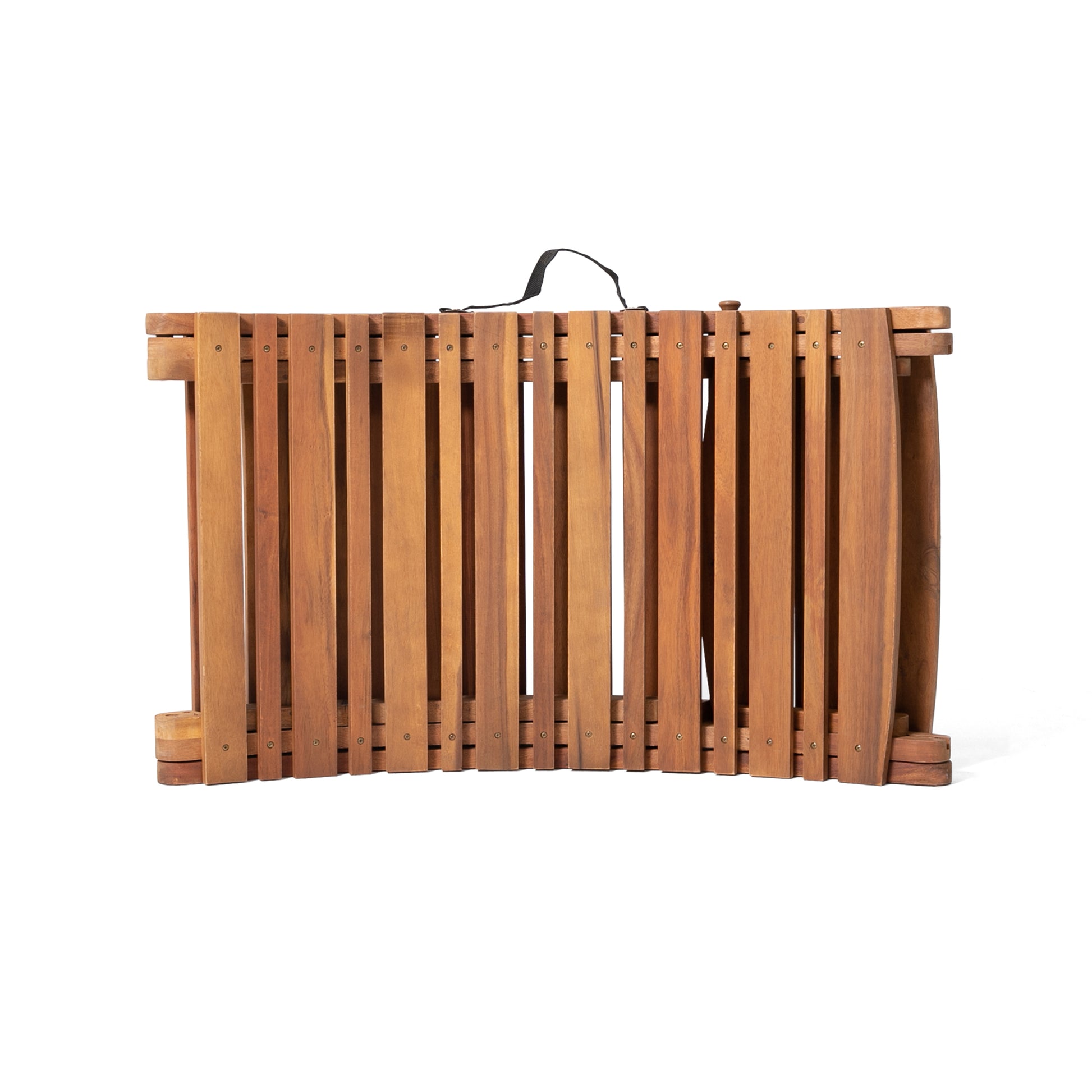 Lahaina Wood Foldable Chaise Lounge Brown Wood