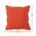 Coronado Square Pillow Set Of 2 Orange Fabric