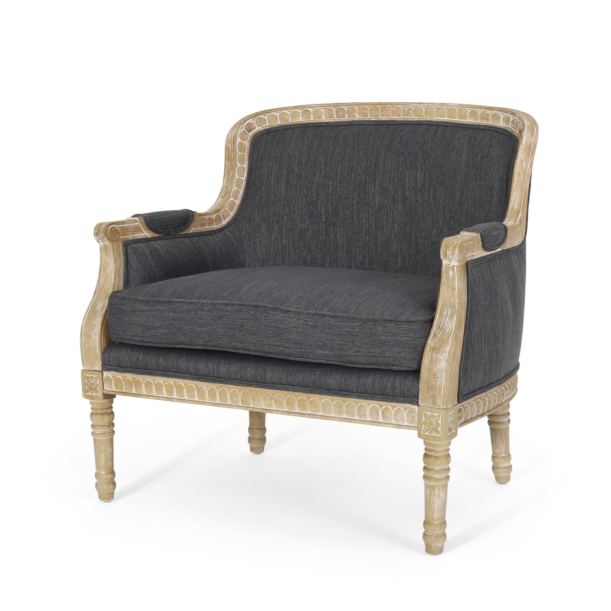 Club Chair Charcoal Fabric
