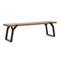 Zora Bench,Set Of 2 Teak Black Wood