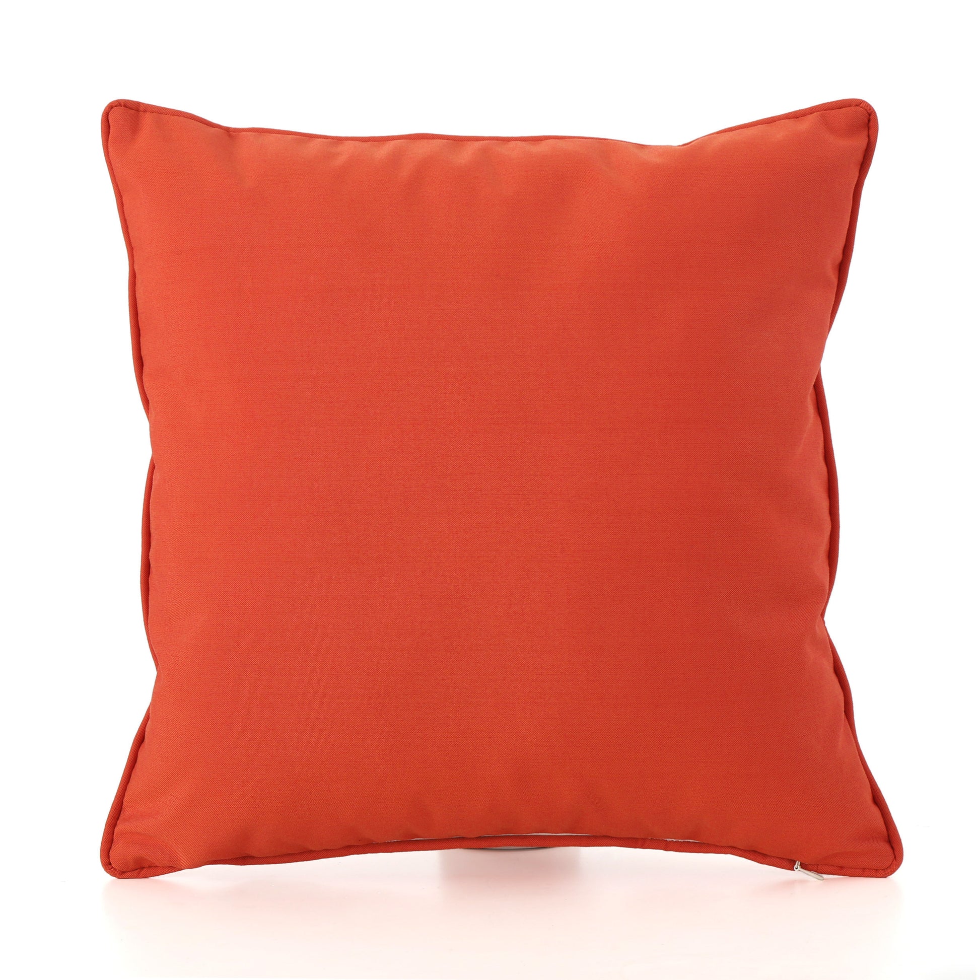 Coronado Square Pillow Set Of 2 Orange Fabric