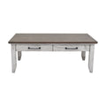 Bear Creek Cocktail Table White White Wood