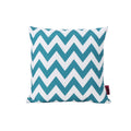 Marisol Chevron Square Pillow Teal Fabric