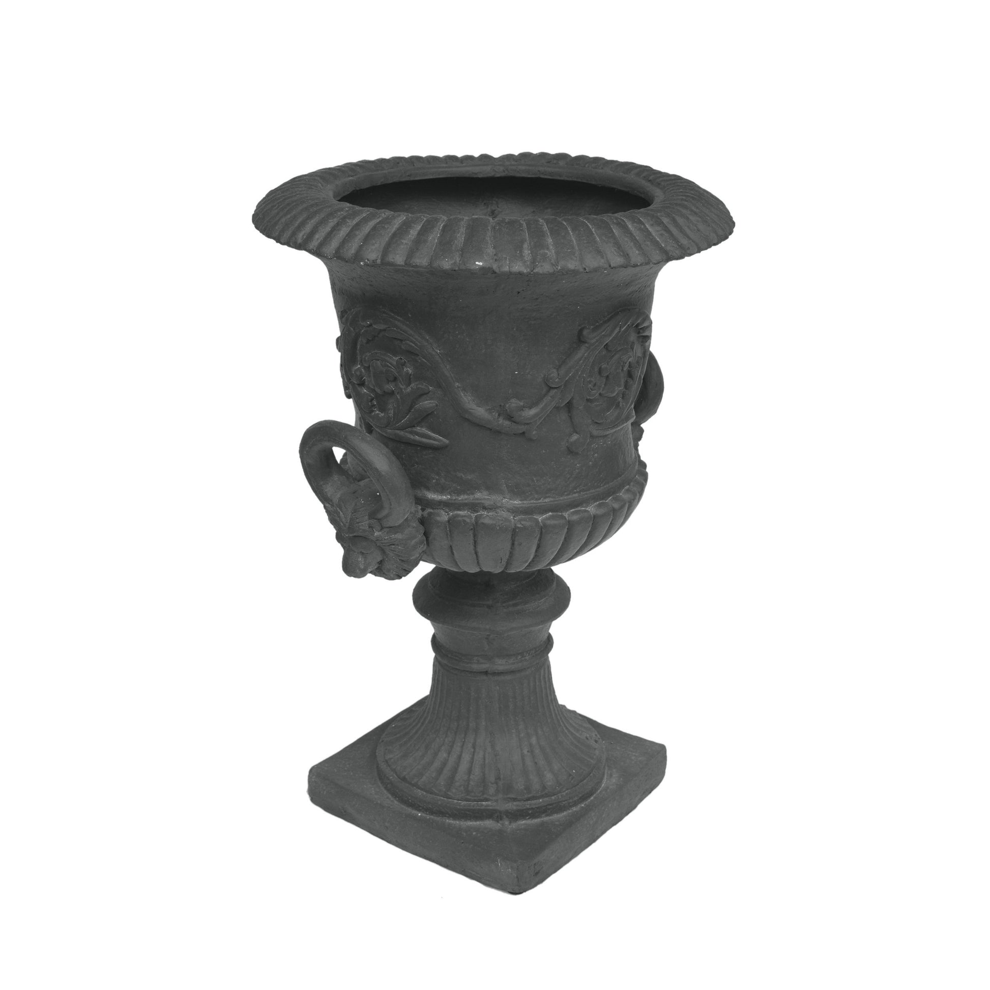 Mgo Garden Urn Planter Antique Gray Magnesium Oxide