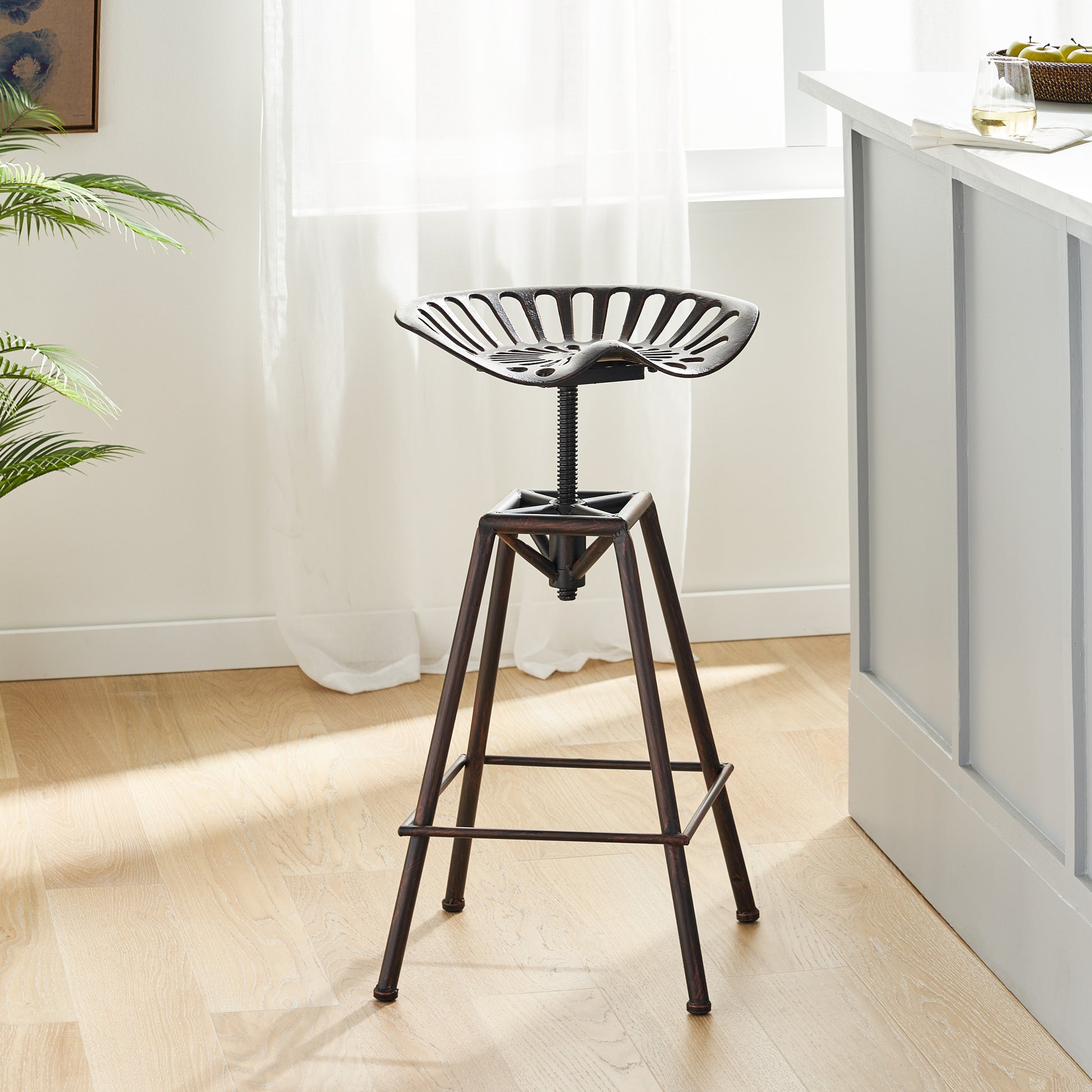 Rancher Barstool Black Iron