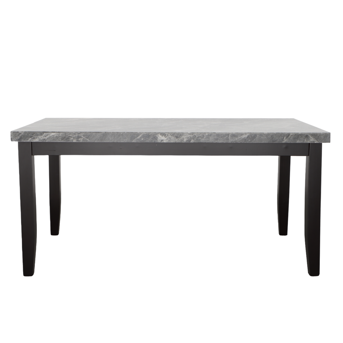 Napoli Gray Marble Top Dining Table Dark Gray Dark Gray Marble