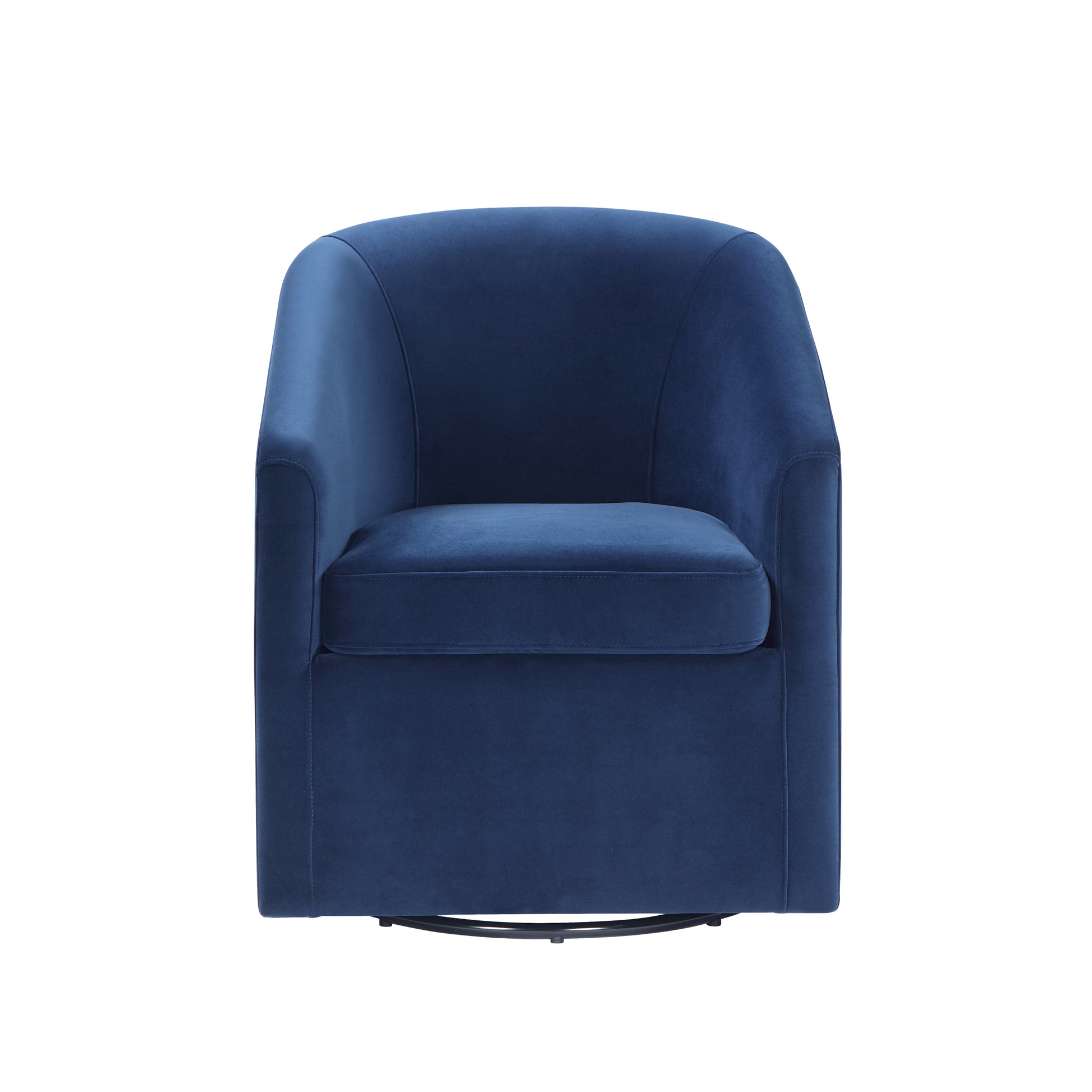 Arlo Upholstered Dining Or Accent Chair Indigo Blue Wood