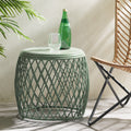 Alamera 19.75 Side Table Green Iron