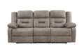 Abilene Manual Sofa Tan Tan Wood 3 Seat