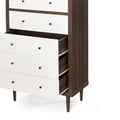 Nordic 5 Drawer Chest Walnut Mdf