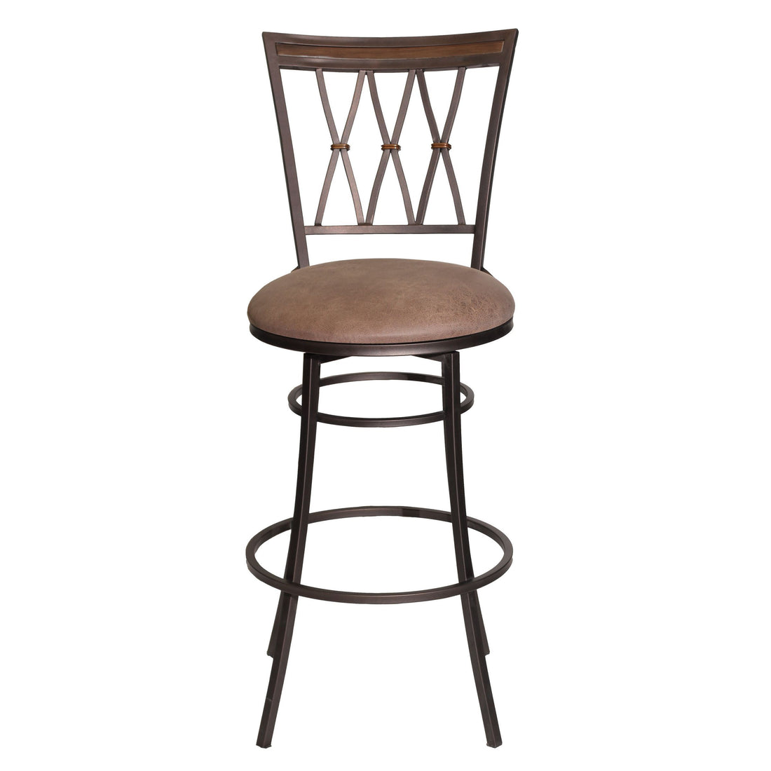 Sedona Swivel Barstool Dark Brown Dark Brown Wood